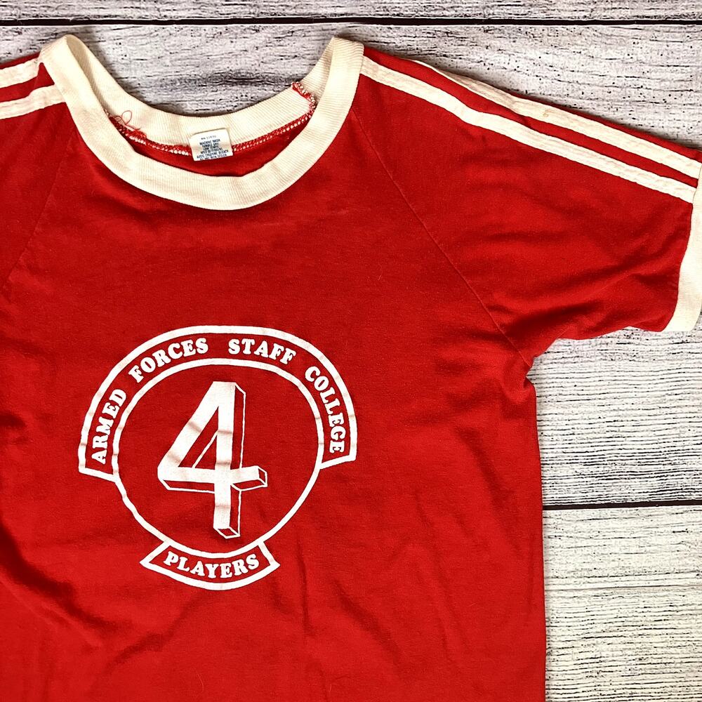 Vintage 1970s Armed Forces College T-shirt